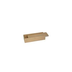 Wooden Canvas Blank Pencil Box S lid 220X80X53MM