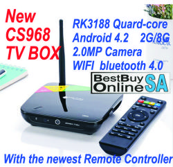 2.0 Mp Cs968 Quad Core 1.6ghz 2g 8g Android Tv Box Wifi Mini Pc Media Player