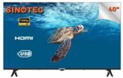 Sinotec 40 Inch LED Backlit Tv - Resolution 1920 X 1080 Response Time: 8MS Contrast Ratio 1200:1 Brightness 220NIT 2X USB 2.0 Ports 3X