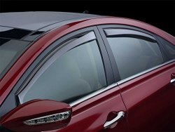 Hot Ride Weathertech Side Window Deflector 4 Pc. Light Tint - Fits Toyota Prado 4 Doors - 2003 03 WEA107085-HR