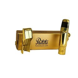 Paititi Professional Gold Plated Alto Saxophone Metal Mouthpiece 7