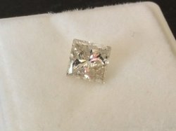 Rapaport R16 500 0.76CT Princess Cut Natural Diamond 100% Natural