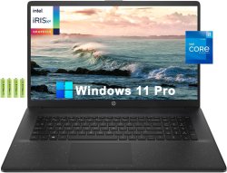 HP 17 17.3" Hd+ Business Laptop Windows 11 Pro 12TH Gen Intel 10-CORE I7-1255U 64GB RAM 2TB Pcie SSD Iris Xe Graphics Standard 2-5 Working Days