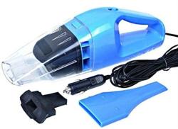 Kystudio Handheld Car Vacuum Cleaner 12V Auto MINI Wet Dry Small Portable Vacuums Cleaner Blue