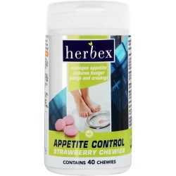 Herbex Pack of 40 Appetite Control Strawberry Chewies