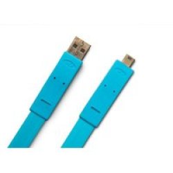 LaCie USB2.0 Flat Cable A Male Mb Male - 1.2M