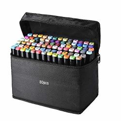 ParKoo 48 Colors Alcohol Dual Tips Markers with 1 Blender