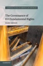 The Governance Of Eu Fundamental Rights Paperback
