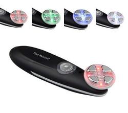 Norlanya Facial Skin Care Time Master Rf Face Toning Face Lift Device 5 Colors LED Photon Therapy Rechargeable Black