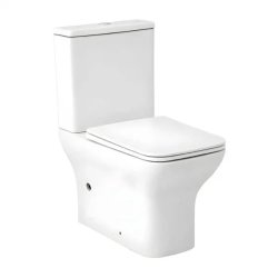 Quiet Close Couple Toilet Rimless Including Mechanism And Toilet Seat