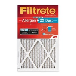 3M Filtrete Mpr 1000D 16 X 20 X 1 Micro Allergen Plus Dust Ac Furnace Air Filter 2-PACK