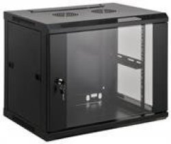 Intellinet 19 Wallmount Cabinet - 6U Assembled Black Retail Box 1 Year Warranty On Case