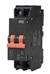 ACDC Dynamics Acdc 63A 13MM 4.5KA 2 Pole D-curve Circuit Breaker
