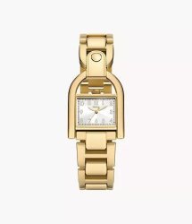Fossil Harwell Three-hand Gold-tone Stainless Steel Woman's Watch ES5327