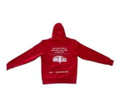 Small - Hoodie - I Was Once That Kid Quote- Red