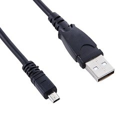 Olympus FE4010 USB Cable USB PC Camera Data Cable Cord For Olympus FE-4010 FE4010 Cameras Extra Long 5 Ft