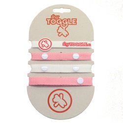 - Baby Toy Straps For Girls - Pink And White