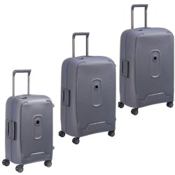 DELSEY Moncey 3 Piece Luggage Set Grey