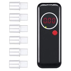 Metermall Car Lcd Digital Alcohol Tester Professional Blowing Breathalyzer Analyzer Detector Measure Meter Electronic Accessories