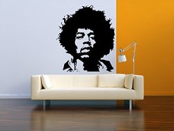 Wall Decals Jimi Hendrix Rock Guitarist Stickers Vinyl M0225