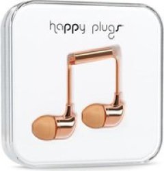 Happy Plugs Delux In-ear Plus MIC & Remote - Rose