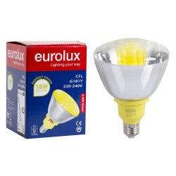 Eurolux - Cfl - PAR38 - E27 - 18W - Yellow