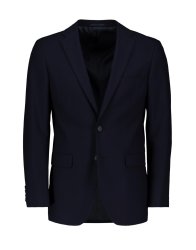 Navy Viscose Blend Suit Jacket