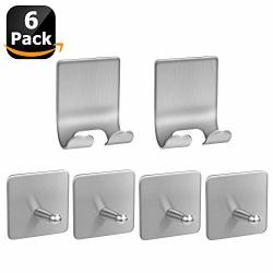 Fotosnow Adhesive Hooks Heavy Duty 15lbs(Max) Transparent Wall Hooks  Reusable Seamless Shower Hooks Stick on Hooks For Hanging Bathroom Kitchen