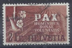 Switzerland 1945 Pax 2fr Fine Used