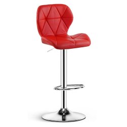 Gof Furniture - Nifty Adjustable Bar Stool Red