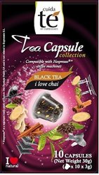10 Nespresso Compatible Pods - Chai Spiced Black Tea 1 Box - 10 Pods Per Box