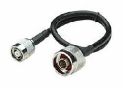 Intellinet Antenna Cable Adapter N-type Plug To Rp-tnc Jumper Cable 1 Ft. 0.3 M Color: Black Retail Box 2 Year Limited Warranty