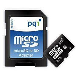 PQI 8GB Microsd Uhs-i CLASS10 - With Adapter
