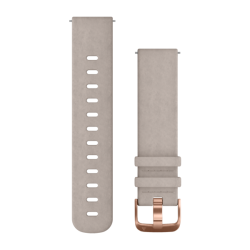 Garmin Quick Release Band Grey Suede Rose Gold Buckle 20MM
