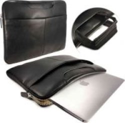 Tuff-Luv Luxury Premium Faux Leather Bag For Macbook Pro 15 Black