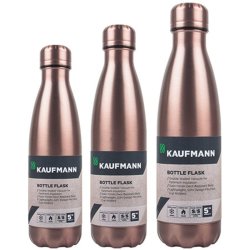 Kaufmann Stainless Steel Flask in Pink Diamond