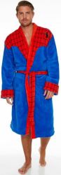 Spiderman Inspired Marvel Fleece Robe - Adult One Size