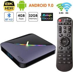 Android 9.0 Tv Box 4GB RAM 32GB Rom Estgosz Smart 4K 8K Android Tv Box Amlogic S905X3 A55 Cpu G31 Gpu Support HDMI 2.1 H265 VP9