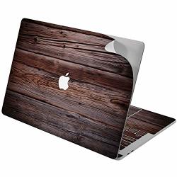 Cavka Vinyl Decal Skins For Apple Macbook Pro 13" 2019 15" 16" 2018 2016 Retina 2017 Mac Air 11 Mac 12 Scratch Laptop Cover Oak Texture Sticker Protective Grain Design Dark Pattern Polished Print