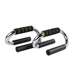 Pushup Bars Push Up Stands Heavy Duty Chrome Steel Non-slip Push-up Bars With Comfortable Foam Grip