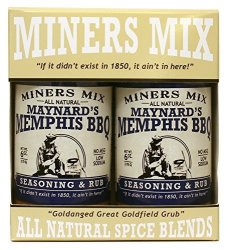 Miners Mix Maynards Memphis Bbq Seasoning. Ultimate Low N Slow Pit Barbecue Championship Rub For Smoked Pulled Pork Butts Baby Backs Or Spare Ribs.
