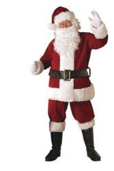 Rubie's Official Deluxe Velvet Santa Suit Father Christmas Costume - Adult Xlarge