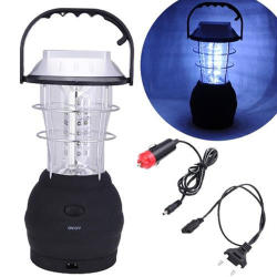 Whole - LED Lantern - Solar Powered Polysilicon 36 Super Bright LED Dynamo 360 Degree Lantern