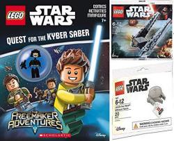 Lego Freemaker Star Wars Adventures Comic Activity Minifigure Book Bundled With + Kylo Ren's Command Shuttle & Millennium Falcon Micro Build Fighter S