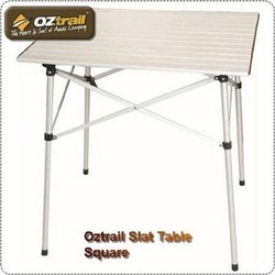 OZtrail - Square Slat Table - Silver