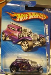 Hot Wheels 2010-142 Hw Hot Rods Straight Pipes Purple 7 10