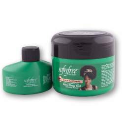 Afro Blow Out Softening Relaxer 125ML + Shampoo 25ML - Black Castor Oil