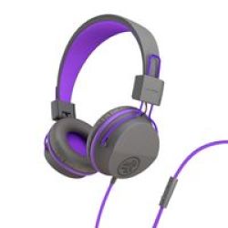 Jbuddies Studio On-ear Kids Headphones Graphite And Purple