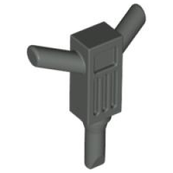 Parts Minifigure Utensil Tool Motor Hammer Jackhammer 30228 - Dark Old Grey