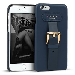 Iphone 6S Plus Iphone 6 Plus Case 5.5" Designskin Buckle Bar : Handmade Leather Case With Hand Strap For Kickstand And Grip 100%